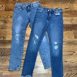 Old Navy Girls Blue Ripped Jeans Set